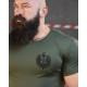 Тактична потоотводна футболка SABUR череп олива ВТ6557