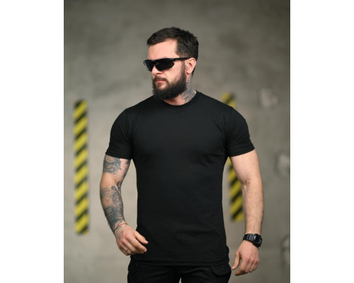 Бавовняна футболка SFERA чорна ВН1024