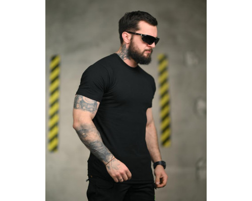 Бавовняна футболка SFERA чорна ВН1024
