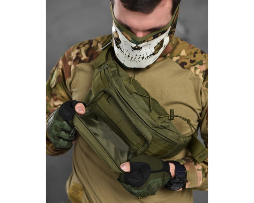 Сумка на пояс Silver Knight olive ВТ1055