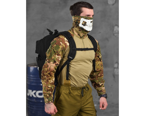 Рюкзак тактичний мультикам 45л 800D Silver Knight USA black ВТ6387
