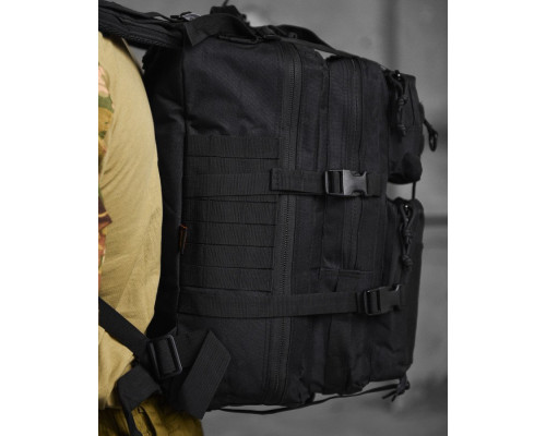Рюкзак тактичний мультикам 45л 800D Silver Knight USA black ВТ6387