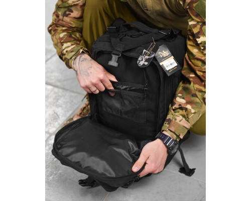 Рюкзак тактичний мультикам 45л 800D Silver Knight USA black ВТ6387