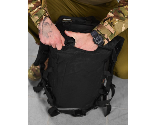 Рюкзак тактичний мультикам 45л 800D Silver Knight USA black ВТ6387