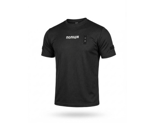 Футболка поліція black ВТ6013