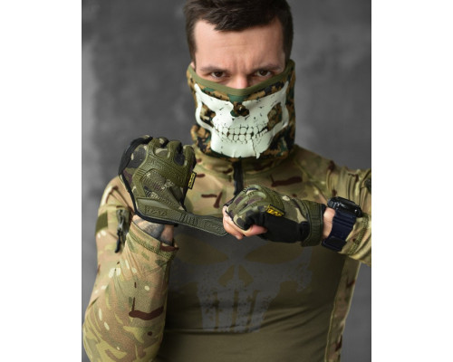 ПАРАЧАТКИ ТАКТИЧНІ MECHANIX M-PACT® FINGERLESS OLIVA GLOVES ВТ1023