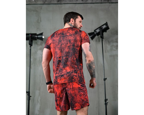 Літній комплект Stone Island x new balance red ЛН2680