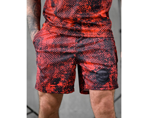 Літній комплект Stone Island x new balance red ЛН2680
