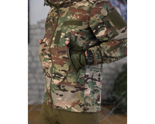Тактична курточка софтшел recruit мультикам НП4886