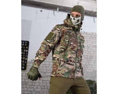 Тактична курточка софтшел recruit мультикам НП4886