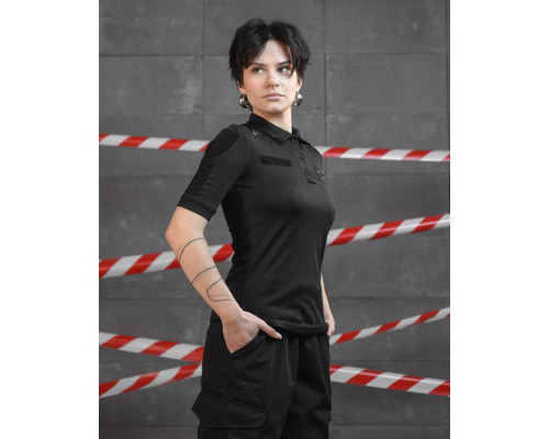 Жіноче поло black НП4951