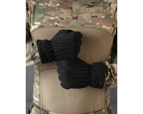 Рукавички флісові total black НП4908