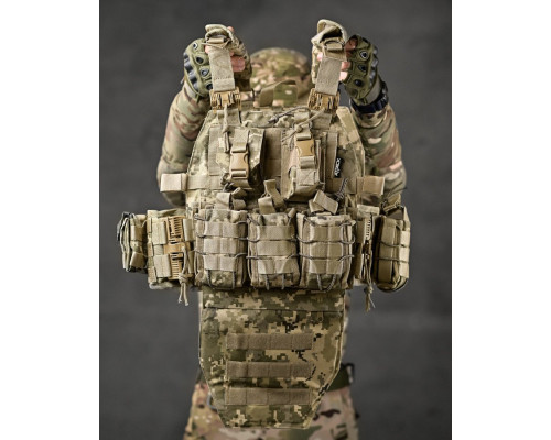 плитоноска 4 швидких скидання Cordura піксель ВТ7930