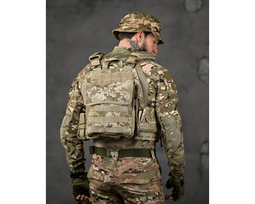 плитоноска 4 швидких скидання Cordura піксель ВТ7930