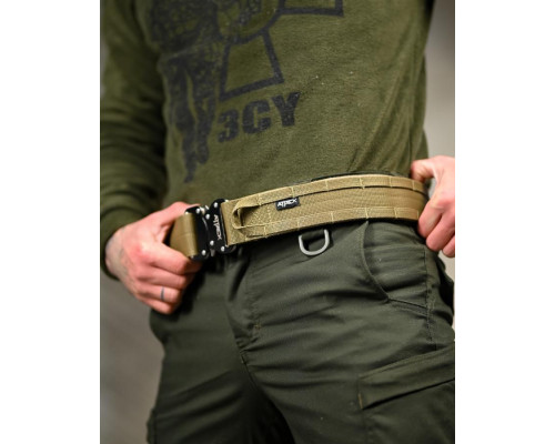 Тактичний ремінь Ranger Belt Attack coyot ВТ4755