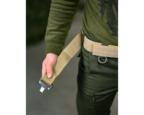 Тактичний ремінь Ranger Belt Attack coyot ВТ4755
