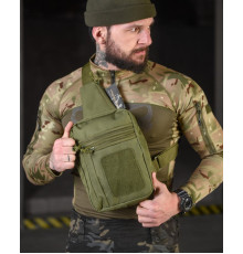 нагрудна сумка кобура Silver knight olive ВТ3952