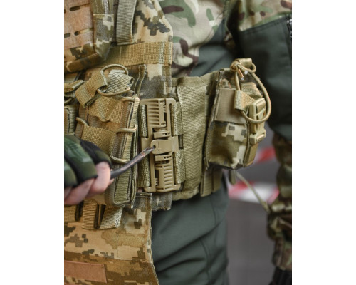плитоноска 4 швидких скидання Cordura піксель НП5128
