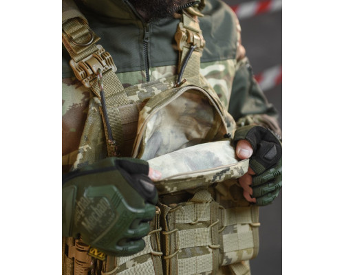 плитоноска 4 швидких скидання Cordura піксель НП5128