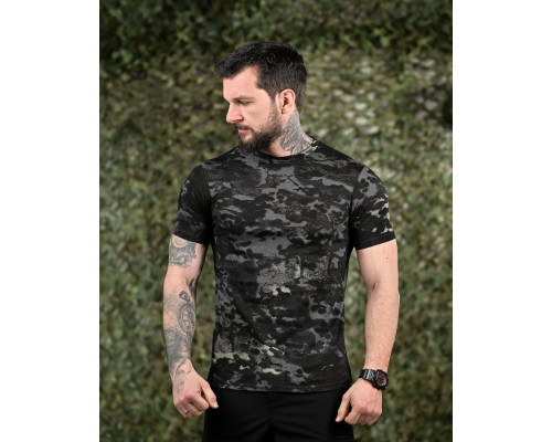 ХЛОПКОВА футболка тактична PATRIOT MultiCam black ДЛ6383