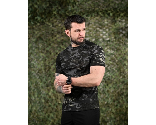 ХЛОПКОВА футболка тактична PATRIOT MultiCam black ДЛ6383