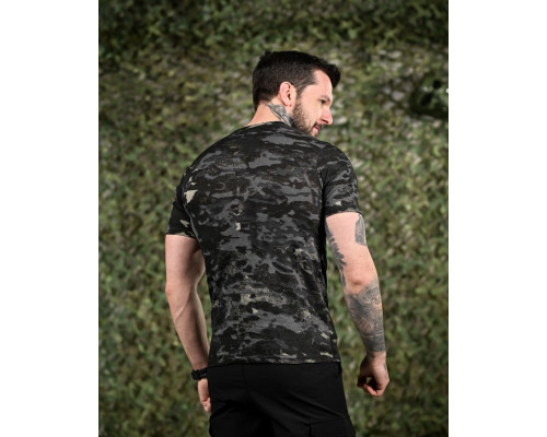 ХЛОПКОВА футболка тактична PATRIOT MultiCam black ДЛ6383