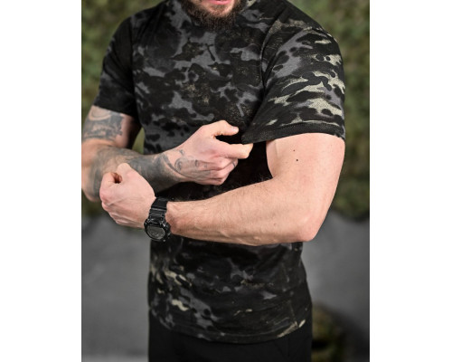 ХЛОПКОВА футболка тактична PATRIOT MultiCam black ДЛ6383