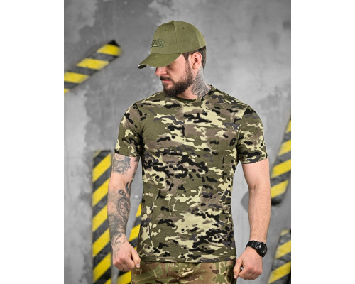 ХЛОПКОВА футболка тактична PATRIOT MultiCam green ДЛ6384