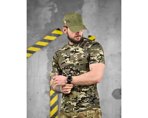 ХЛОПКОВА футболка тактична PATRIOT MultiCam green ДЛ6384