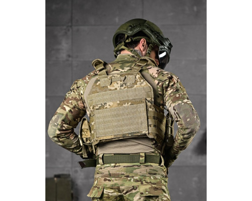 Плитоноска 4 швидких скидання з напашником Cordura піксель ДЛ63965