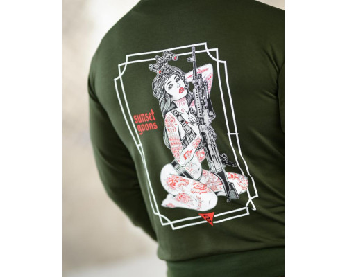 Мілітарі худі TRENASH girl oliva ДЛ6444
