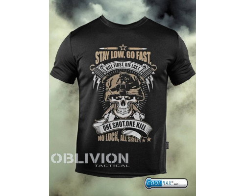 Тактична футболка Oblivion Go fast Oblivion black ДЛ6582