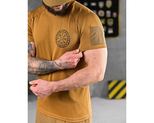 T-shirt CoolPass runes coyote DL7019