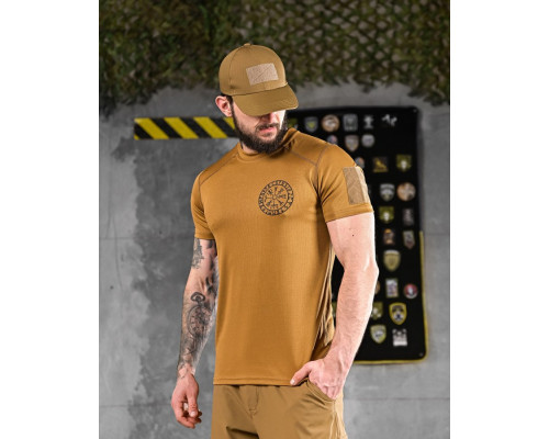 T-shirt CoolPass runes coyote DL7019