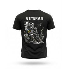 Тактична футболка SELION Veteran чорна ДЛ7221