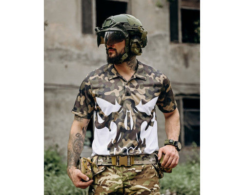 мілітарі поло футболка oblivion punisher mtk ПП7496