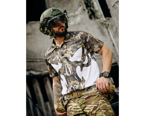 мілітарі поло футболка oblivion punisher mtk ПП7496