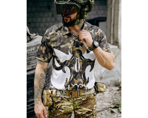 мілітарі поло футболка oblivion punisher mtk ПП7496