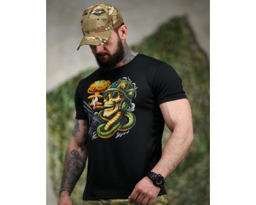 Тактична футболка SELION кобра чорна ПП7599