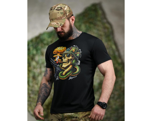 Тактична футболка SELION кобра чорна ПП7599