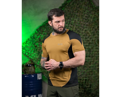 Тактична футболка 5.11 coyot/black ПП7649
