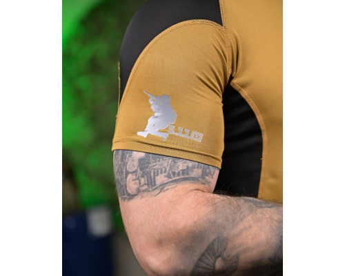 Тактична футболка 5.11 coyot/black ПП7649