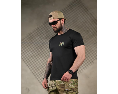 Тактична футболка SELION Ховайся black ПП7721