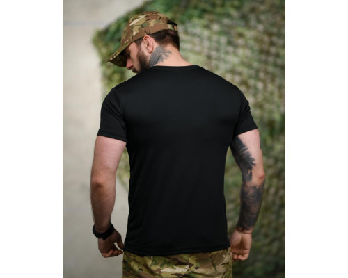 Тактична футболка SELION потоотвідна футболка Де я black ПП7852