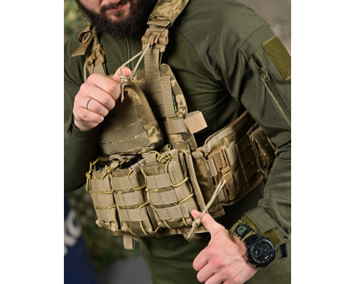 Плитоноска 4 точки скидання 7.62 піксель   ПП4631