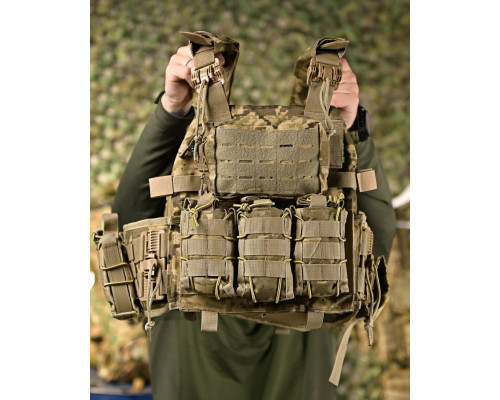 Плитоноска 4 точки скидання 7.62 піксель   ПП4631