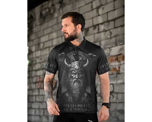 мілiтарi поло футболка oblivion Руні black ПП4663