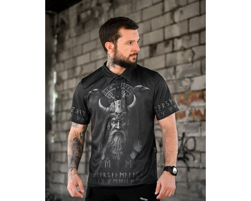 мілiтарi поло футболка oblivion Руні black ПП4663