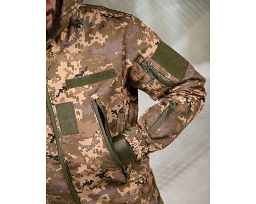 Тактичний костюм softshell 6в1 піксель ПП7860