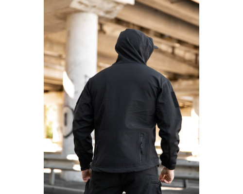 Міська тактична куртка MAXIMUS софтшел black ПП7980